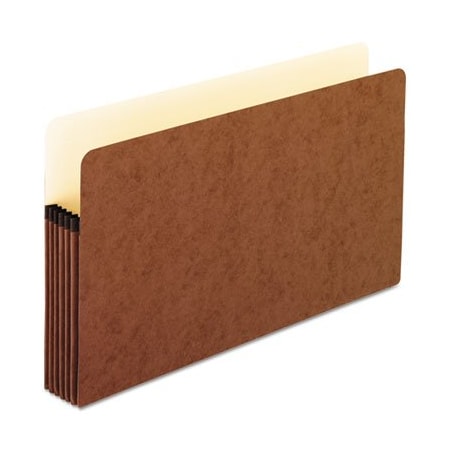 Tops Business Forms Pendaflex, STANDARD EXPANDING FILE POCKETS, 5.25in EXPANSION, LEGAL SIZE, RED FIBER, 10PK 1536GOX